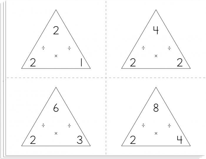 Flash Cards - Multiplication & Division